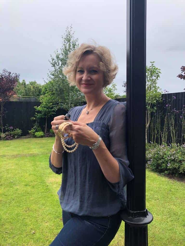 Helen Dimmick with the jewellery left behind by her loved ones
